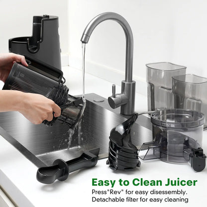 Easy-Clean Vertical Cold Press Juicer