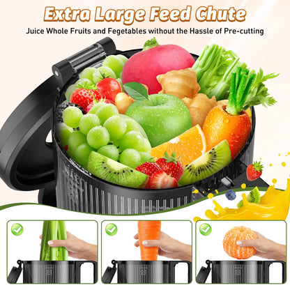 Easy-Clean Vertical Cold Press Juicer