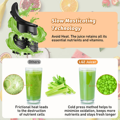 Easy-Clean Vertical Cold Press Juicer